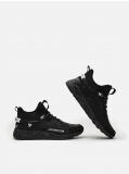 Pantofi sport accesorizați cu elemente din imitație de piele - negru - CROPP - small2