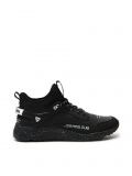 Pantofi sport accesorizați cu elemente din imitație de piele - negru - CROPP - small1
