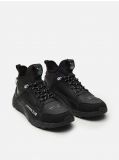 Pantofi sport accesorizați cu elemente din imitație de piele - negru - CROPP - small4
