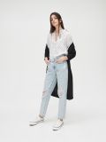Подовжений кардиган із розрізом - чорний - CROPP - small2