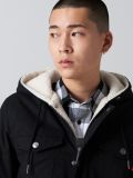 Kapuzenjacke aus Baumwolle - Schwarz - CROPP - small3