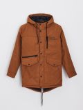 Parka z kapturem - beżowy - CROPP - small1