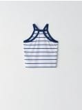 Crop top z dekoltem halter - biały - CROPP - small6