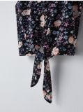 Bluză cu fundiță la gât - negru - CROPP - small5