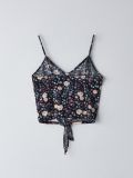 Bluză cu fundiță la gât - negru - CROPP - small6
