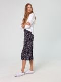 Spódnica midi w kwiaty - czarny - CROPP - small1