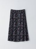 Spódnica midi w kwiaty - czarny - CROPP - small7