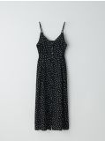 Polka dot maxi dress - Schwarz - CROPP - small2