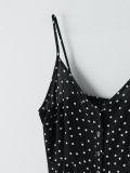 Polka dot maxi dress - Schwarz - CROPP - small3