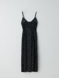 Polka dot maxi dress - Schwarz - CROPP - small4