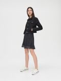 Chiffon dress with star motif - Schwarz - CROPP - small1
