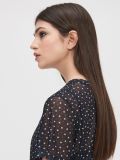 Chiffon dress with star motif - Schwarz - CROPP - small3