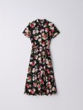 Sukienka midi z wiskozy - czarny - CROPP - small1