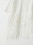 Cardigan cu franjuri - alb - CROPP - small5
