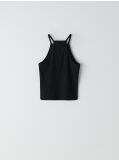 Top z dekoltem halter - czarny - CROPP - small4