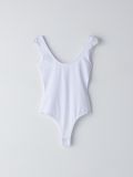 Body z ażurową wstawką - biały - CROPP - small4
