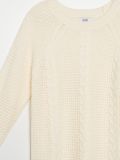 Sweter z warkoczowym splotem - kremowy - CROPP - small2
