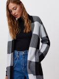 Kardigan w kratę - szary - CROPP - small3