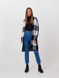 Kardigan w kratę - szary - CROPP - small4