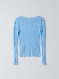Ażurowy sweter - błękitny - CROPP - small6