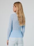 Ażurowy sweter - błękitny - CROPP - small3
