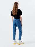 Jeansy mom z paskiem - niebieski - CROPP - small3