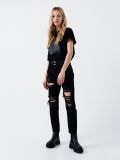 Jeansy mom fit z paskiem - czarny - CROPP - small1