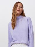 Sweter z półgolfem - fioletowy - CROPP - small1