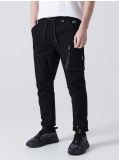 Denimowe joggery cargo - czarny - CROPP - small1