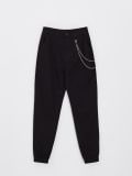 Kalhoty joggers high waist s řetízkem - černý - CROPP - small4