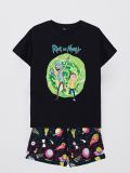 Zweiteiliges Pyjama-Set Rick and Morty - Schwarz - CROPP - small1