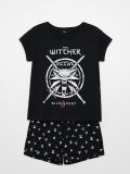 Piżama dwuczęściowa The Witcher - czarny - CROPP - small1