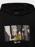 Hanorac cu glugă Rick and Morty - negru - CROPP - small5