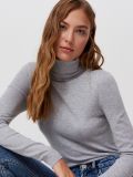 Sweter basic z golfem - jasny szary - CROPP - small1