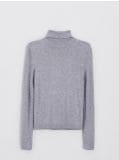 Sweter basic z golfem - jasny szary - CROPP - small4