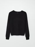 Sweter o drobnym splocie - czarny - CROPP - small4