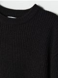 Sweter o drobnym splocie - czarny - CROPP - small5