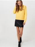 Mini spódnica z imitacji skóry - czarny - CROPP - small2