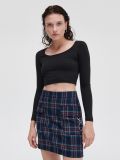 Karierter Minirock - Navy - CROPP - small2