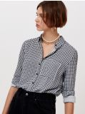 Karo-Bluse aus Viskose - Schwarz - CROPP - small2