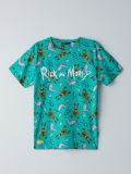 Tričko Rick and Morty - mátově zelená - CROPP - small1