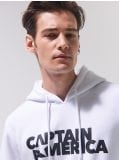 Captain America kapucnis melegítőfelső - fehér - CROPP - small2