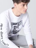 Koszulka longsleeve z nadrukiem - biały - CROPP - small2