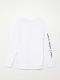 Koszulka longsleeve z nadrukiem - biały - CROPP - small6