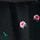 Rock mit Blumenmuster - Schwarz