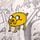Футболка з візерунком  Adventure Time - кремовий