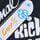 T-shirt with all over skateboard print - Schwarz