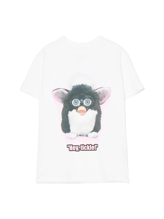 Біла футболка з принтом Furby Колір білий - CROPP - 000FM-00X