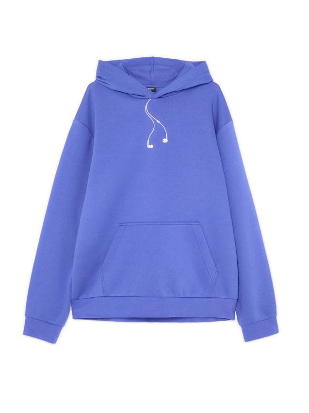 Czarna bluza z kapturem - CROPP - 6340N-99X
