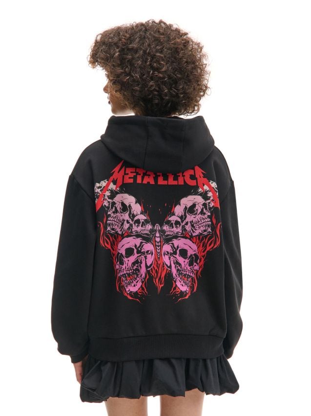 Czarna bluza z kapturem Metallica